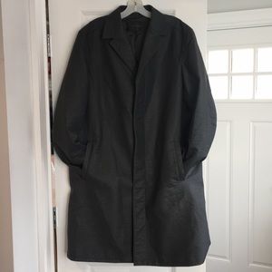 Calvin Klein Rubberized Coated Single Brsted Trnch